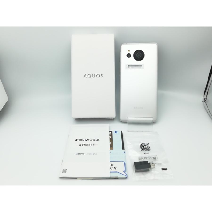 中古】SHARP SoftBank 【SIMフリー】 AQUOS sense7 plus シルバー 6GB
