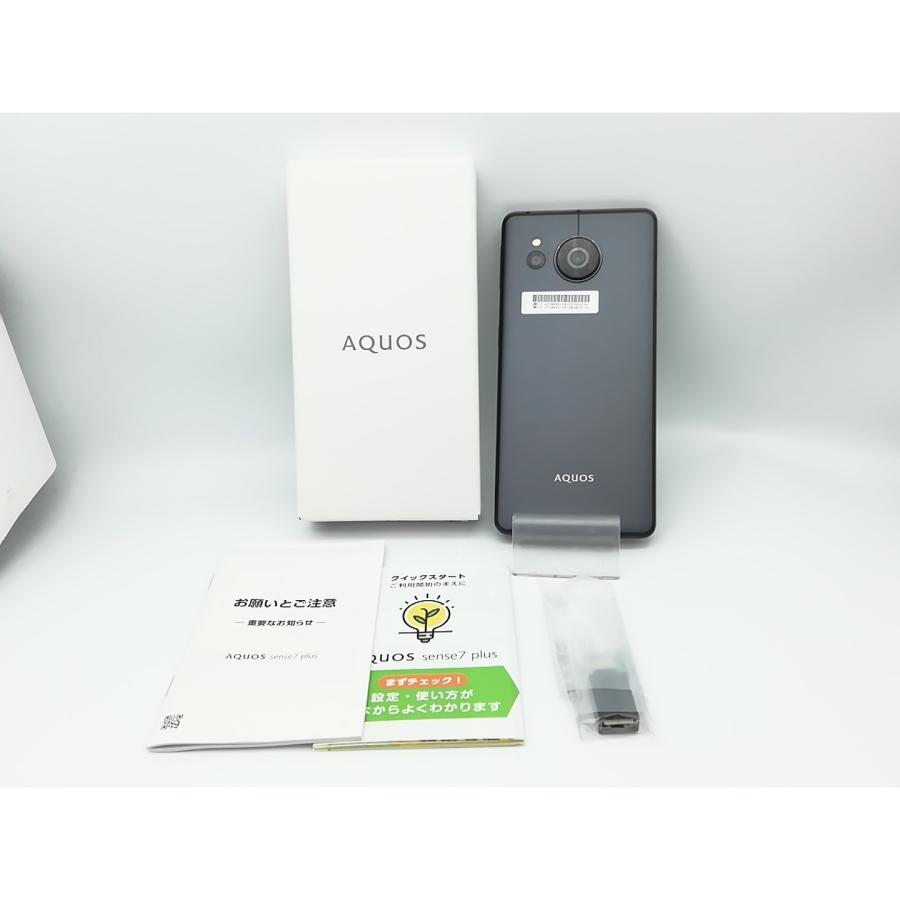 中古】SHARP SoftBank 【SIMフリー】 AQUOS sense7 plus ブラック 6GB