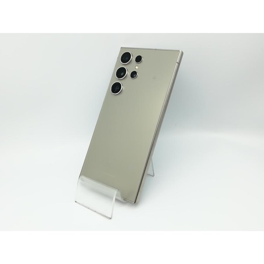 中古】SAMSUNG au 【SIMフリー】 Galaxy S24 Ultra チタニウムグレー