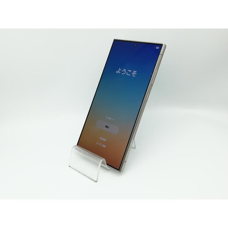 中古】SAMSUNG au 【SIMフリー】 Galaxy S24 Ultra チタニウムグレー