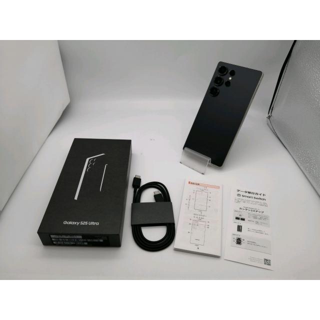中古】SAMSUNG au 【SIMフリー】 Galaxy S25 Ultra チタニウムブラック