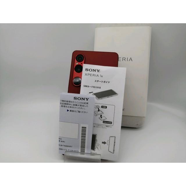 中古】SONY 国内版 【SIMフリー】 Xperia 1 VI スカーレット 12GB