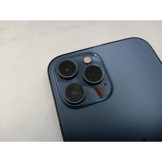 au 【SIMロック解除済み】 iPhone 12 Pro Max 128GB 【から】 パシフィックブルー MGCX3J/A【大須2】保証期間１ヶ月【ランクA】