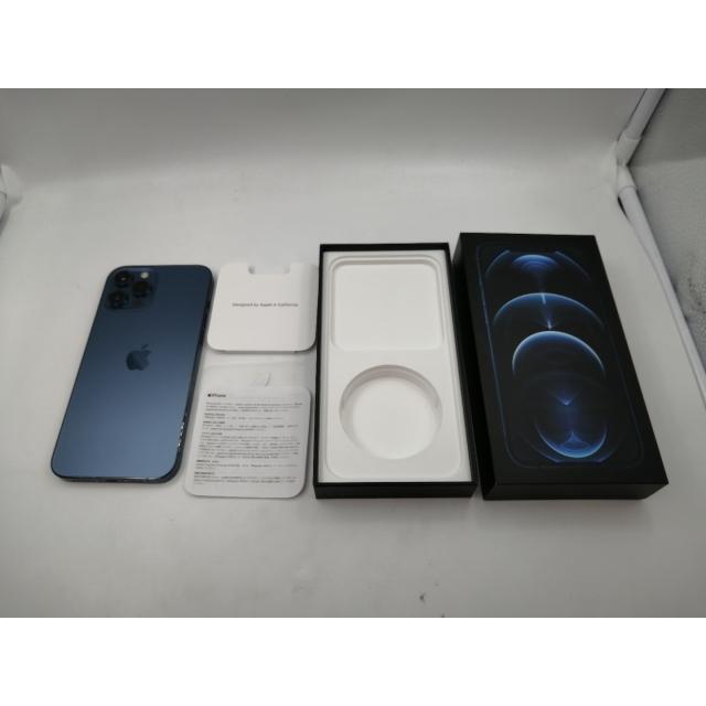 au 【SIMロック解除済み】 iPhone 12 Pro Max 128GB 【から】 パシフィックブルー MGCX3J/A【大須2】保証期間１ヶ月【ランクA】