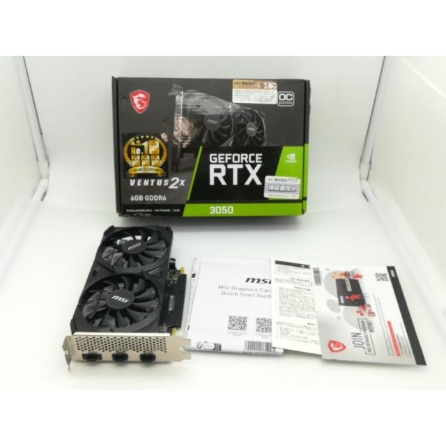 中古】MSI GeForce RTX 3050 VENTUS 2X 6G OC RTX3050/6GB(GDDR6