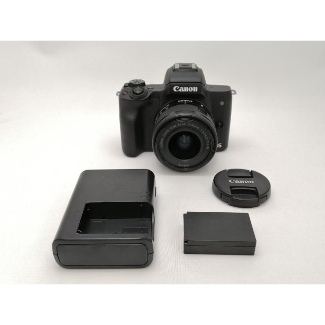 中古】Canon EOS Kiss M EF-M15-45 IS STM レンズキット ブラック