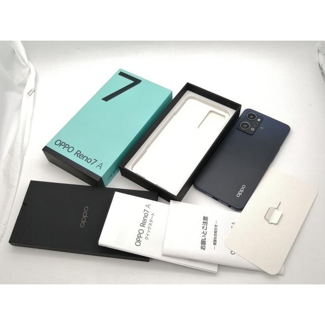 OPPO Reno7 ブラック中古　本体のみ 中古】Oppo ymobile 【SIMフリー】 OPPO Reno7 A スターリーブラック