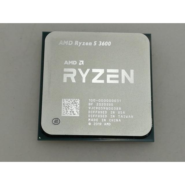 【中古・動作確認済】AMD Ryzen 5 3600 CPU 本体のみ 中古】AMD Ryzen 5 3600 (3.6GHz/TC:4.2GHz) BOX AM4/6C/12T/L3 32MB