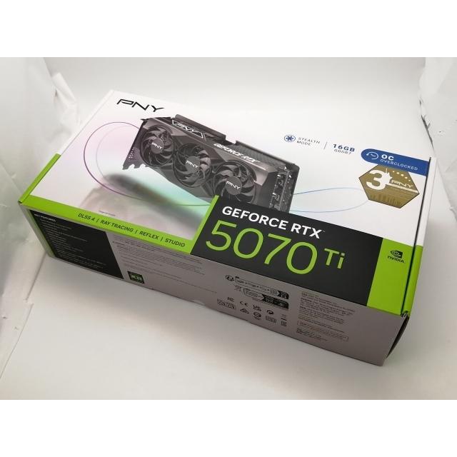 中古】PNY GeForce RTX 5070 Ti 16GB Overclocked Triple Fan