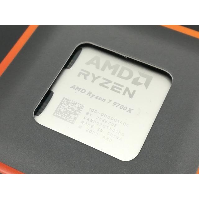 未使用】AMD Ryzen 7 9700X (3.8GHz/TC:5.5GHz) BOX AM5/8C/16T/L3