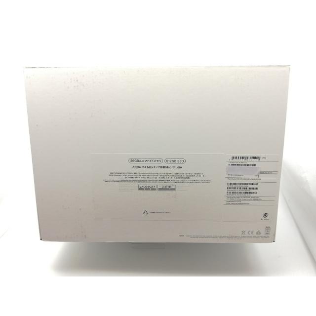 未使用】Apple Mac Studio (2025) M4 Max(CPU:14C/GPU:32C)) 36GB