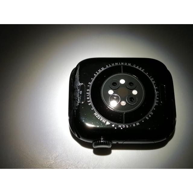 【中古】Apple Apple Watch Series10 42mm GPS ジェットブラックアルミニウムケース (バンド無し)【大須2】保証期間１ヶ月【ランクB】の画像