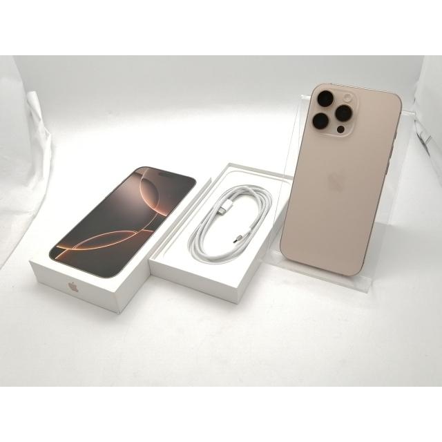 中古】Apple 国内版 【SIMフリー】 iPhone 16 Pro Max 1TB デザート
