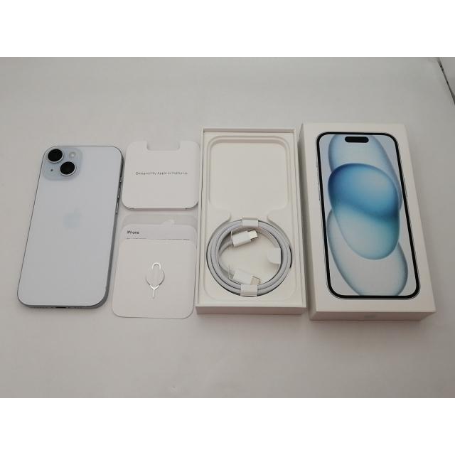 【中古】Apple 国内版 【SIMフリー】 iPhone 15 256GB ブルー MTMR3J/A【大須2】保証期間１ヶ月【ランクA】の画像