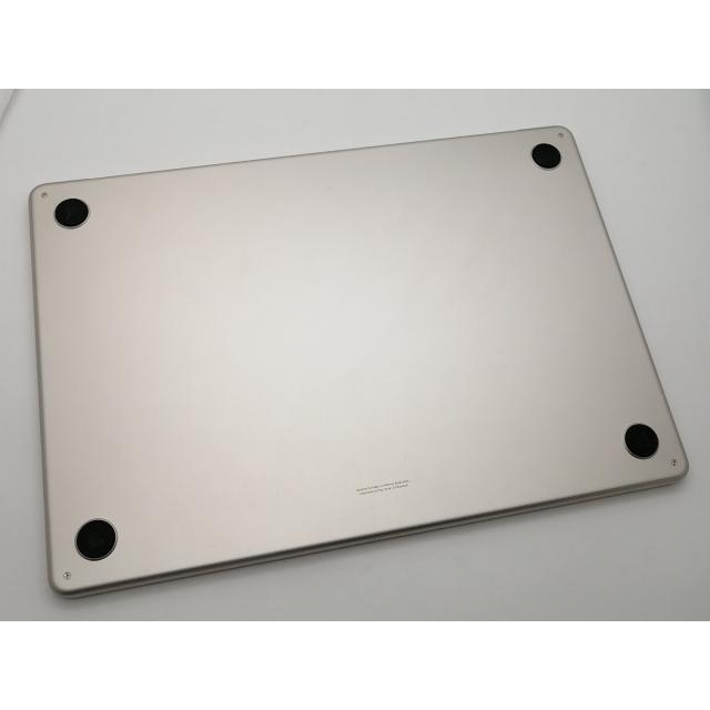 【中古】Apple MacBook Air 15インチ  M2(CPU:8C/GPU:10C) 8GB/256GB スターライト MQKU3J/A (M2,2023)【大須2】保証期間１ヶ月【ランクA】の画像