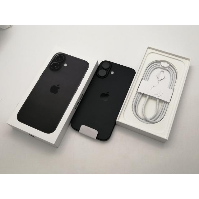 【未使用】Apple 国内版 【SIMフリー】 iPhone 16 128GB ブラック MYDQ3J/A【大須2】保証期間３ヶ月の画像