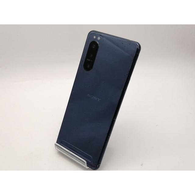 中古】SONY au 【SIMロック解除済み】 Xperia 5 II ブルー 8GB 128GB