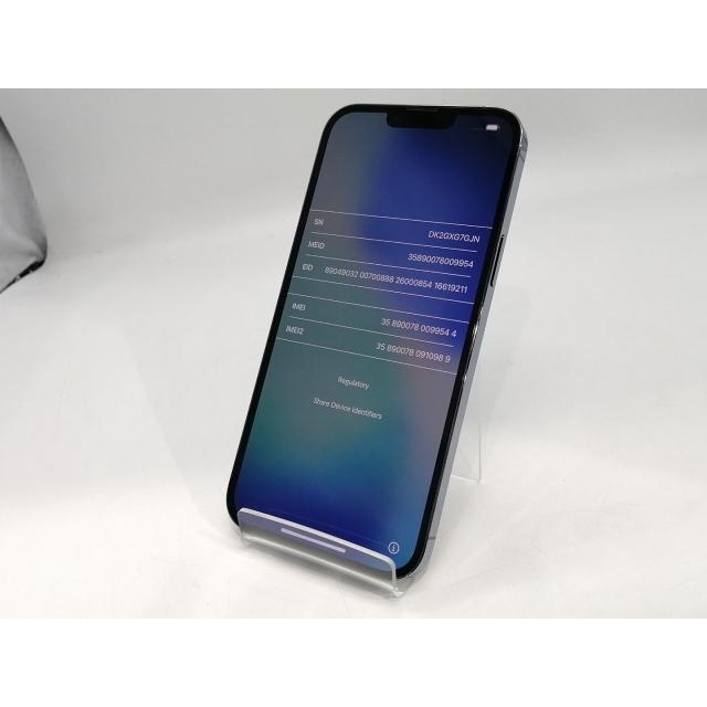 【中古】Apple SoftBank 【SIMフリー】 iPhone 13 Pro Max 256GB シエラブルー MLJD3J/A【熊本】保証期間１ヶ月【ランクC】の画像