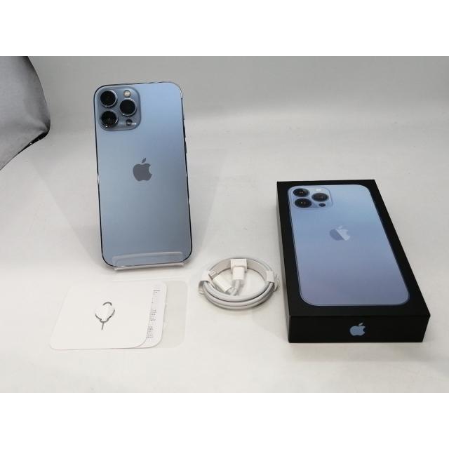 【中古】Apple SoftBank 【SIMフリー】 iPhone 13 Pro Max 256GB シエラブルー MLJD3J/A【熊本】保証期間１ヶ月【ランクC】の画像