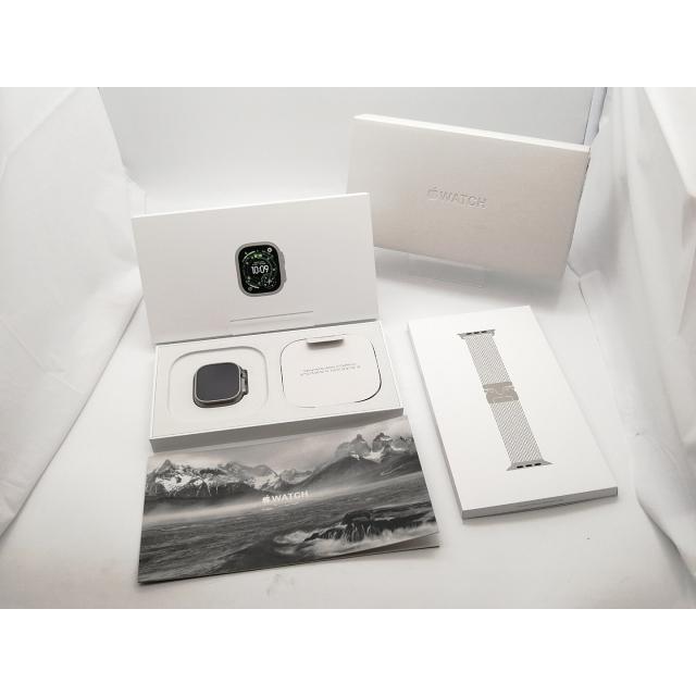 【中古】Apple Watch Ultra3 49mm Cellular ナチュラルチタニウムケース/ナチュラルチタニウムミラネーゼループM MEWY4J/A【大須2】保証期間１ヶ月【ランクA】の画像
