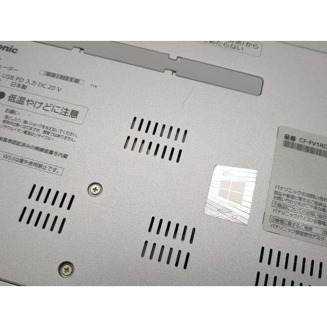 【中古】Panasonic Let's note FV1 CF-FV1RDAVS【i5-1145G7 16G 256G(SSD) WiFi 14LCD(2160x1440)】【仙台駅東口】保証期間１ヶ月【ランクA】の画像