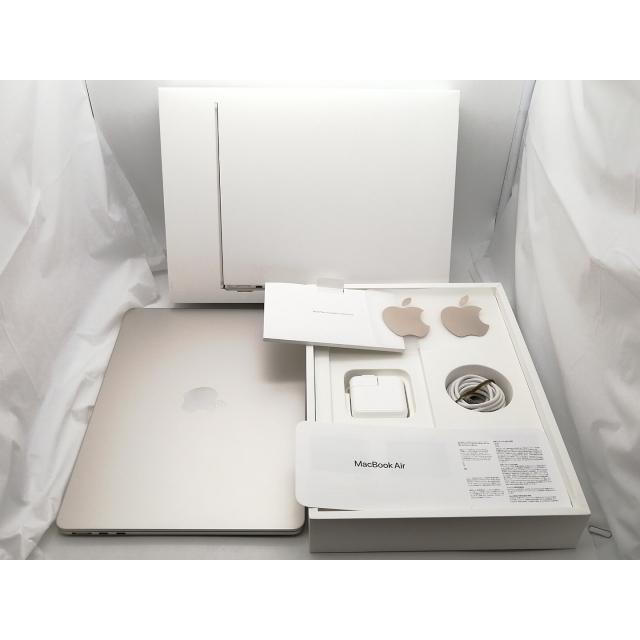 【中古】Apple MacBook Air 13インチ M2(CPU:8C/GPU:8C) 16GB/256GB スターライト MC7W4J/A (M2,2022)【大須2】保証期間１ヶ月【ランクA】の画像
