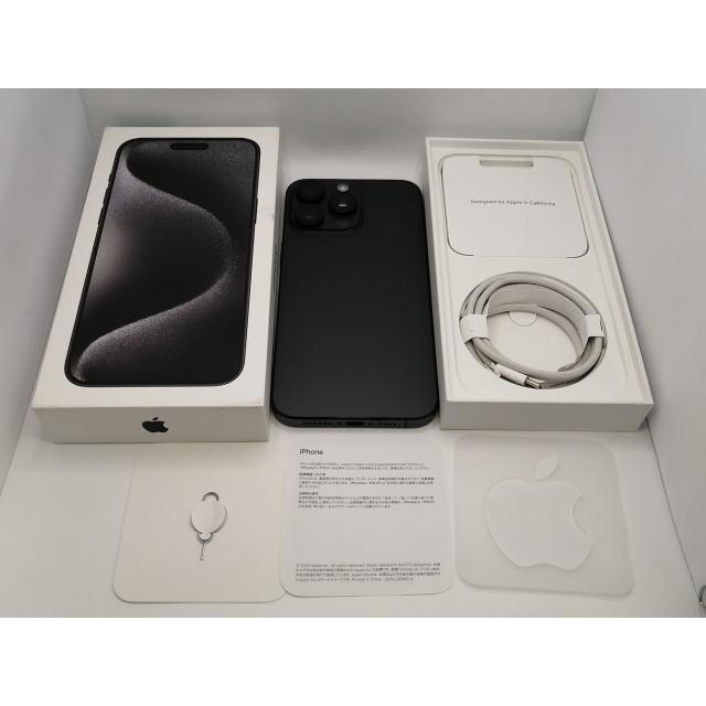 【中古】Apple SoftBank 【SIMフリー】 iPhone 15 Pro Max 1TB ブラックチタニウム MU6Y3J/A【大須2】保証期間１ヶ月【ランクA】の画像
