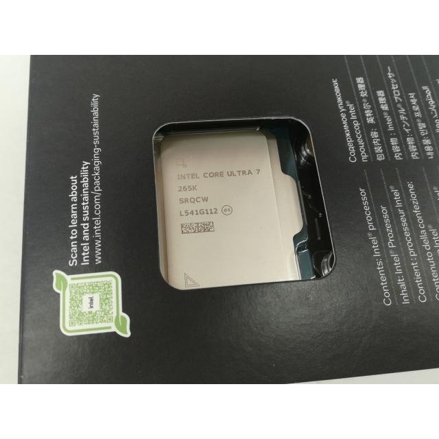 【未当てはめる】Intel Core Ultra 7 265K(3.9GHz) Box LGA1851/20C(P:8C/E:12C)/20T/L3 30M/Intel Graphics/PBP125W【大須】言いはなつ継続期間１週