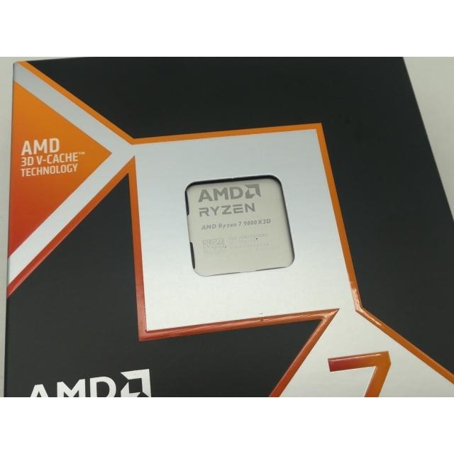 未使用】AMD Ryzen 7 9800X3D (4.7GHz/TC:5.2GHz) BOX AM5/8C/16T/L3