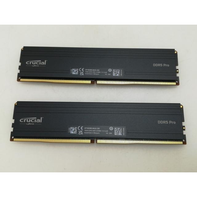中古】DDR5 16GB 2枚組（合計32GB） DDR5-5600(PC5-44800