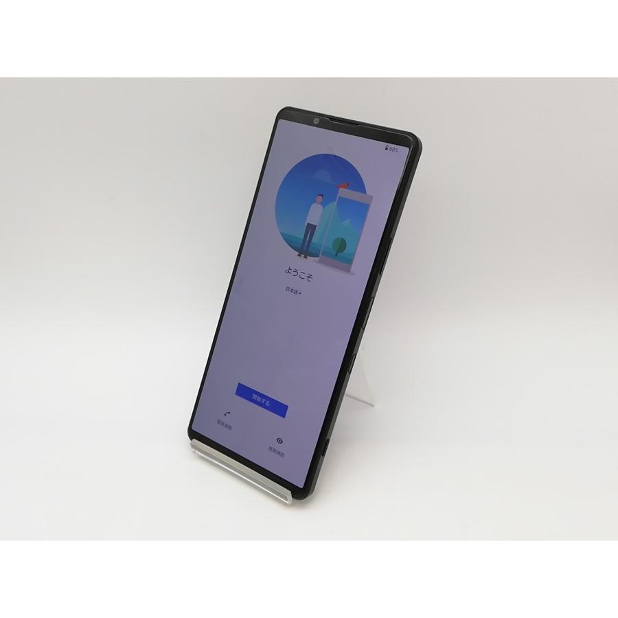 中古】SONY au 【SIMロック解除済み】 Xperia 1 III フロストブラック