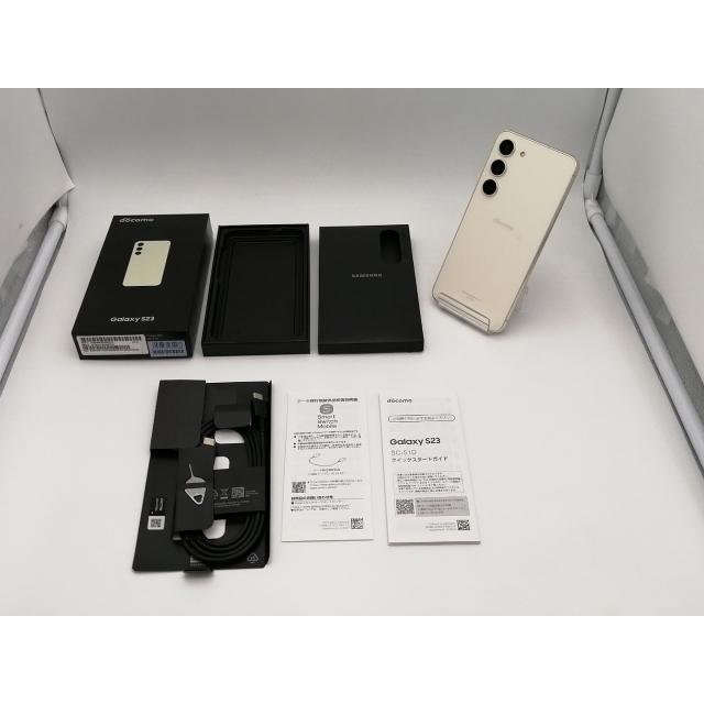 中古】SAMSUNG docomo 【SIMフリー】 Galaxy S23 クリーム 8GB