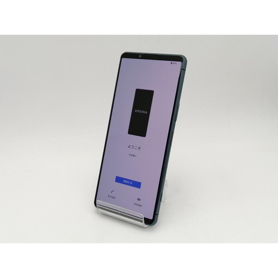 新品未使用判定◯Sony Xperia 5Ⅲ SOG05 グリーン ムスビー｜☆美品☆SOG05 Xperia 5 III グリーン 056087C