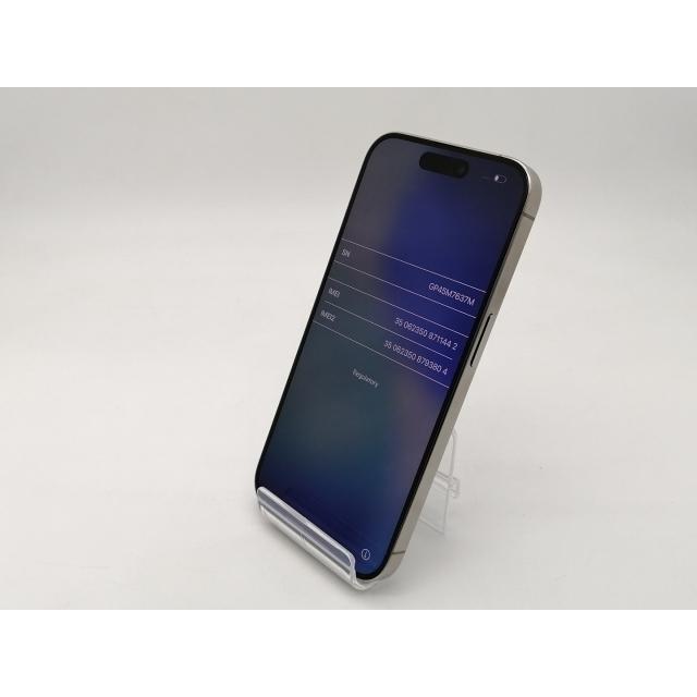 中古】Apple 海外版 【SIMフリー】 iPhone 15 Pro 128GB ナチュラル
