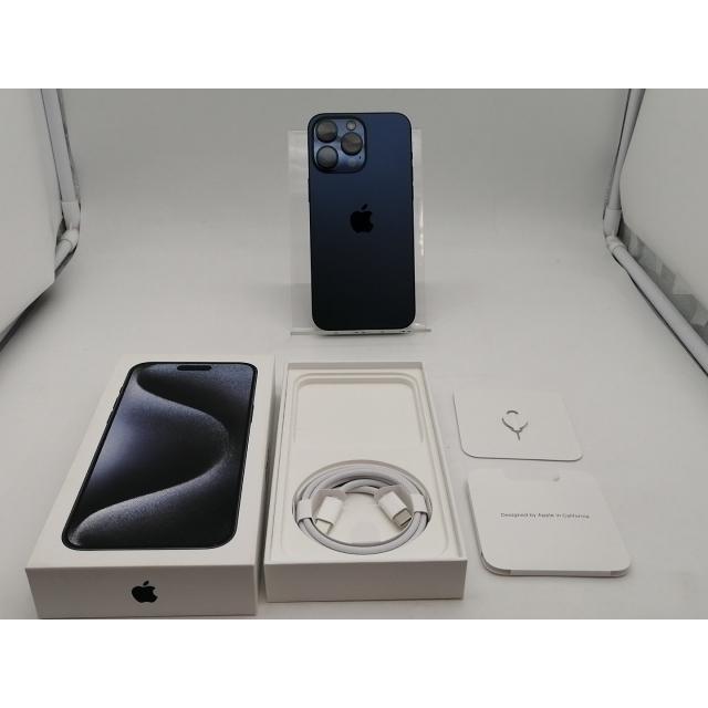 【中古】Apple 国内版 【SIMフリー】 iPhone 15 Pro Max 1TB ブルーチタニウム MU723J/A【神戸】保証期間１ヶ月【ランクA】の画像