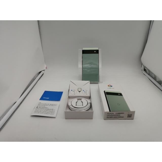 中古】Google au 【SIMフリー】 Pixel 6a セージ 6GB 128GB GB17L