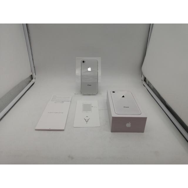 中古】Apple au 【SIMロック解除済み】 iPhone 8 64GB シルバー MQ792J