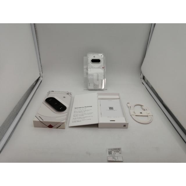 中古】NOTHING 国内版 【SIMフリー】 Nothing Phone (3a) ホワイト 8GB