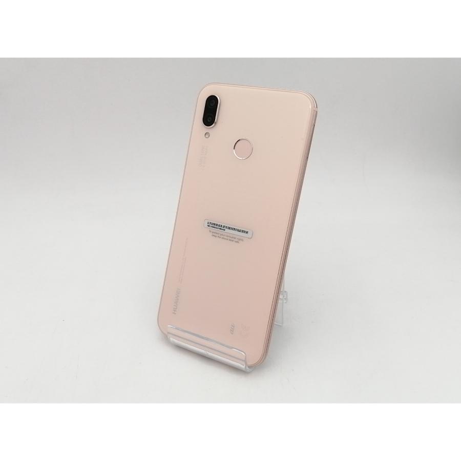 中古】Huawei au 【SIMロック解除済み】 HUAWEI P20 lite サクラピンク 