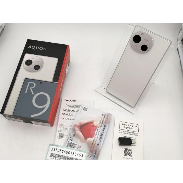 中古】SHARP 国内版 【SIMフリー】 AQUOS R9 ホワイト 12GB 256GB SH