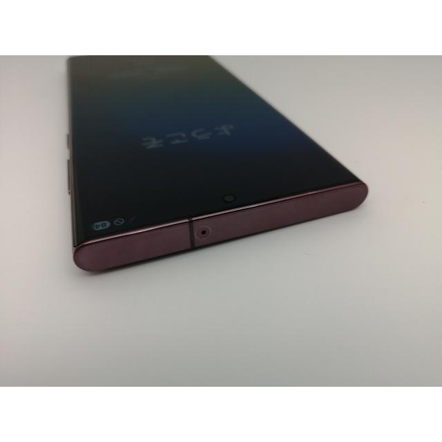 中古】SAMSUNG au 【SIMフリー】 Galaxy S22 Ultra バーガンディ 12GB