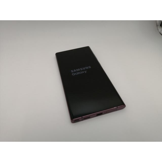中古】SAMSUNG au 【SIMフリー】 Galaxy S22 Ultra バーガンディ