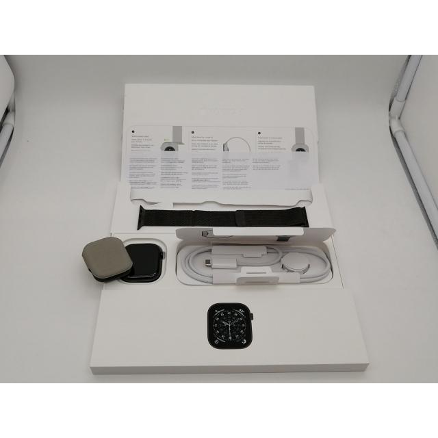 【中古】Apple Apple Watch Series11 46mm Cellular スレートチタニウムケース/スレートミラネーゼループ (M/L) MFD44J/A【なんば】保証期間１ヶ月【ランクA】の画像