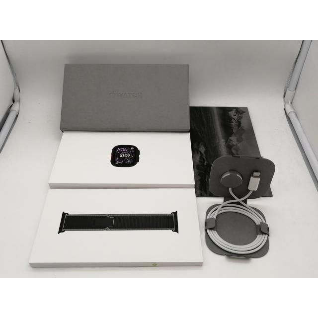 【中古】Apple Apple Watch Ultra3 49mm Cellular ブラックチタニウムケース/チャコールトレイルループ (M/L) MF1H4J/A【なんば】保証期間１ヶ月【ランクA】の画像