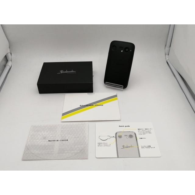 希少 BALMUDA Phone 6GB 128GB ブラック 純正品セット 中古】BALMUDA SoftBank 【SIMフリー】 BALMUDA Phone ブラック 6GB