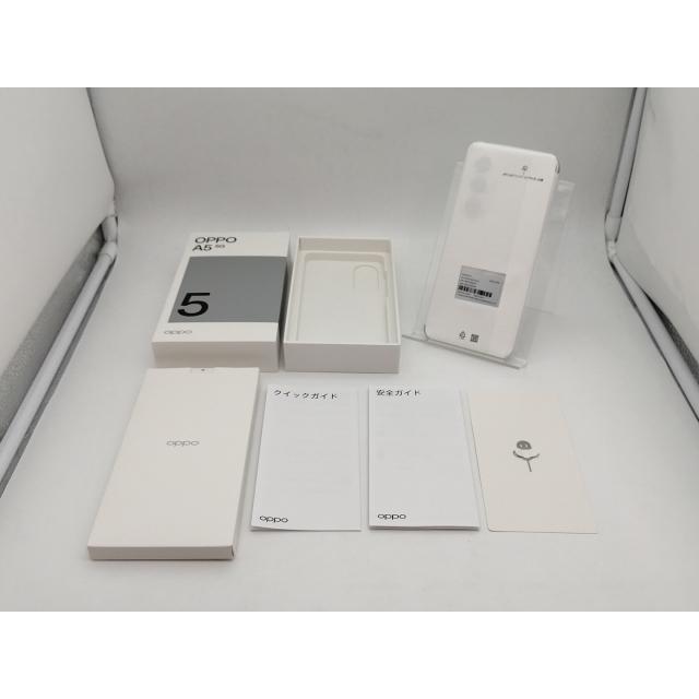未使用】Oppo au 【SIMフリー】 OPPO A5 5G 4GB 128GB ホワイト OPG06