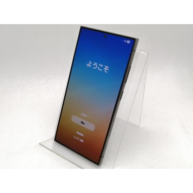 中古】SAMSUNG au 【SIMフリー】 Galaxy S24 Ultra チタニウムブラック