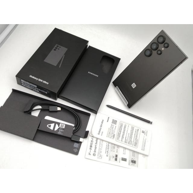 中古】SAMSUNG au 【SIMフリー】 Galaxy S24 Ultra チタニウムブラック