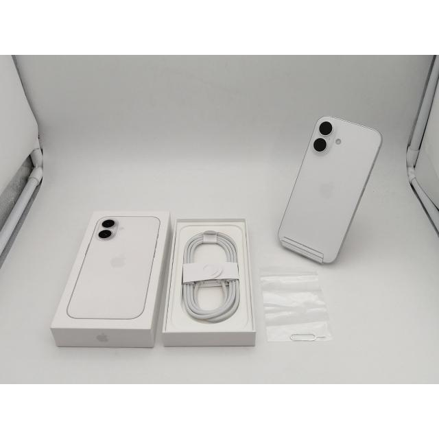 【中古】Apple 国内版 【SIMフリー】 iPhone 16 256GB ホワイト MYDX3J/A【なんば】保証期間１ヶ月【ランクA】の画像