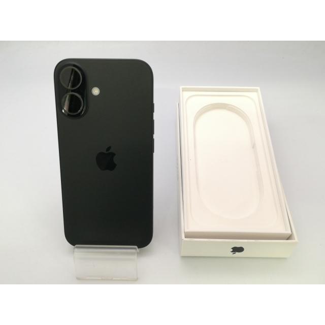 【中古】Apple 国内版 【SIMフリー】 iPhone 16 256GB ブラック MYDW3J/A【大阪堂島】保証期間１ヶ月【ランクA】の画像